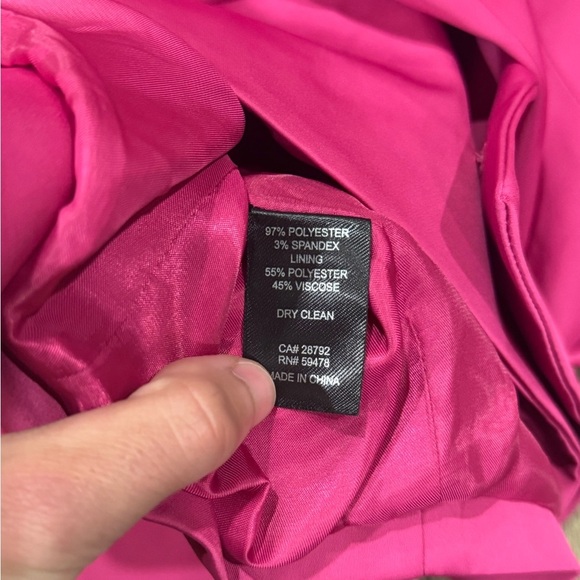 House Of Harlow 1960 Bright Pink Skort Crop Blazer Size 6 - Picture 4 of 4